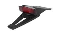 SCTTJSIXZ Fanale posteriore universale a LED da 12 V for moto, con supporto for targa posteriore for moto enduro(B style red)