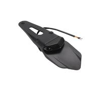 SCTTJSIXZ Fanale posteriore universale a LED da 12 V for moto, con supporto for targa posteriore for moto enduro(Black)