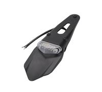 SCTTJSIXZ Fanale posteriore universale a LED da 12 V for moto, con supporto for targa posteriore for moto enduro(White)