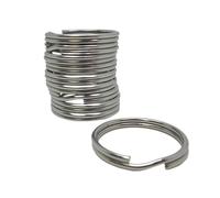 Scuba-Choice Diving 38mm Stainless Steel 0.23mm Split Ring for BCD Attachment 10-Piece Pack