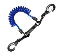 Scuba-Choice Scuba Diving Shark Coil Lanyard con Bottoni e Fibbie a sgancio rapido, Blu