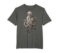 Scuba Diver, Cthulhu Octopus, Release The Kraken Maglietta