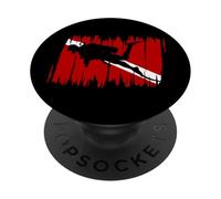 Scuba Diving Flag Gear Scuba Diving Equipment Deep Dive PopSockets PopGrip Adesivo