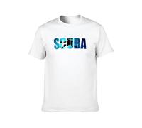 Scuba Diving Instructor for Dive Addicts Fashion Men Adult Short Sleeve White XXL