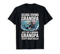 Scuba Diving Nonno Proprio Come Un Normale Nonno Cooler Maglietta