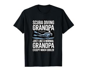 Scuba Diving Nonno Proprio Come Un Normale Nonno Cooler Maglietta