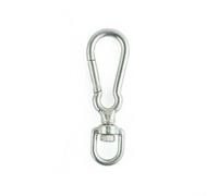 Scuba Diving Spring Hook 75mm Quick Release Design(77mm) | 360 degree swivel prevents tangles, ideal for ropes and lines, stainless steel build, 75mm compact size