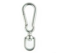 Scuba Diving Spring Hook 75mm Quick Release Design(95mm) | 360 degree swivel prevents tangles, ideal for ropes and lines, stainless steel build, 75mm compact size