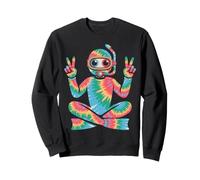 Scuba Diving Tie Dye Peace Sign Hippie da Donna e Uomo Felpa