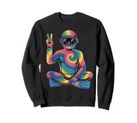 Scuba Diving Tie Dye Peace Sign Hippie da Donna e Uomo Felpa