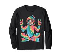 Scuba Diving Tie Dye Peace Sign Hippie da Donna e Uomo Maglia a Manica