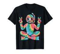Scuba Diving Tie Dye Peace Sign Hippie da Donna e Uomo Maglietta