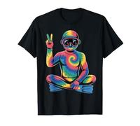 Scuba Diving Tie Dye Peace Sign Hippie da Donna e Uomo Maglietta