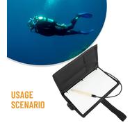 Scuba Diving Wetnotes Libro 50 Pagine Elastico Segnalibro W/Trasparente Esterno