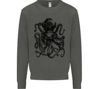 Scuba Octopus Diver Immersione Bambini Felpa Maglione