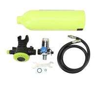 SCUBA Tank 1L Capacità portatile Riutilizzabile Piccolo cilindro di ossigeno sottomarino per le attrezzatura da snorkeling per immersioni in alluminio leggero (Verde)