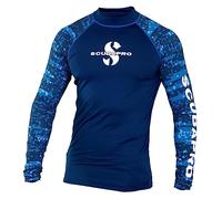 SCUBAPRO Lsf 50 Rash Guard a Maniche Lunghe da Uomo Rashguard, Blu Marino