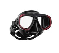Scubapro Maschera Zoom Nero/Rosso Kit di regolatore per immersioni in acqua fredda Unisex-Adulto, Black/Red, Standard Size