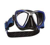 Scubapro Synergy Mini Mask BLK/BLU-SLV - Kit di erogatore per immersioni in acqua fredda, unisex, per adulti, colore: Nero/Blue/Silver, One Size