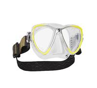 Scubapro Synergy Mini Mask CLR/YEL-SLV - Kit di regolatore per immersioni in acqua fredda, unisex, per adulti, Clear/Yellow/Silver, One Size