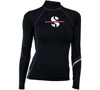 SCUBAPRO UPF 80 T-Flex Rash Guard, Long Sleeve, Women Rashguard, Onice, S Donna