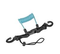 Scubas Diving Lanyard Heavy Duty In Acciaio Inox Molla A Spirale Corda Rilascia Rapidi Fibbia Per Fotocamera Diving Luce a spirale