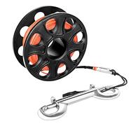 Scubas Diving Spool Finger Reel con clip a doppia estremità Cave Finger Bobina linea guida relitto bobina per snorkeling Immersioni ARA Accessori tecnici Attrezzature per grotte