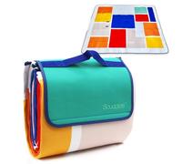 scuddles Coperta da Picnic Extra Grande 60 x 80 3 Strati, Coperta per Esterno, Resistente all'Acqua, Pratica Borsa per Materassino per Primavera, Estate - Ideale per la Spiaggia