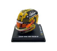 SCUDERIA F1 TEAM UFFICIALE LOOK SMART SPARK MODELLO CARLOS Sainz 2024 Special Edition GP Italiano Mini Scala 1/5 Casco Nero, Giallo