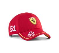 Scuderia Ferrari Wec Lmh 499P 51 Auto Team 2025 Puma Baseball Cap Rosso le Mans
