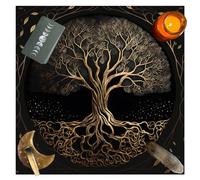 SCUDGOOD Indian Consigners Life Tree Altare Tovaglia Life Trees Rituale Spirituale Panno per Tarocchi Tovaglia 50/75 cm Tarocchi Tovaglia Rettangolare