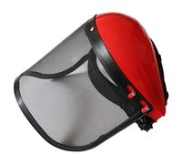 Scudo del viso per le erbacce in acciaio regolabile in acciaio a maglia piena facciale con fronte spugnosa Maschera per il viso a prova di protezione traspirante per maschera da giardino, sicurezza