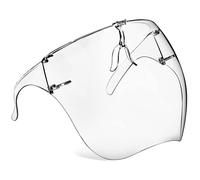 Scudo del viso piccircuit con occhiali da 4 pacchetti anticruolielo Maschera per viso trasparente a faccia piena Riutilizzabile See traspirante attra