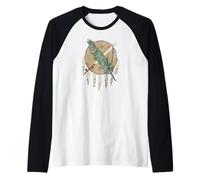 Scudo della Nazione Osage Bandiera dello Stato dell'Oklahoma Maglia con Maniche Raglan