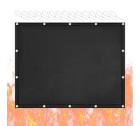 Scudo di calore antincendio per grill - protezione della recinzione del ponte da grill calore | Protettore muro della stufa | Coperchio di ringhiere da campeggio per esterni, giardino, parco, cortile