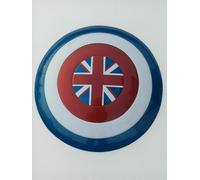 Scudo Di Captain America Con Finitura Blu In Ferro Scudo Rotondo Replica