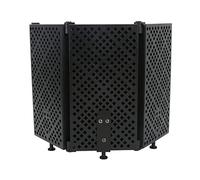 Scudo di Isolamento Acustico del Microfono Registrazione da Studio Pieghevole Schermo di Isolamento del Microfono Mic Wind Screen Board Copertura Fonoassorbente con Viti Accessorie