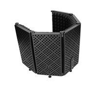 Scudo di Isolamento per Microfono, Microfono Multistrato Sound Studio Riflettore in Schiuma Fonoassorbente Pieghevole Verso L'interno per Qualsiasi Attrezzatura di Registrazione per Microfono a Conden