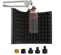 Scudo di isolamento per Microfono, Schiuma Assorbente Il Suono Pieghevole per Mic a Condensatore, Schiuma Assorbente Ad Alta Densità per Filtrare Le Voci
