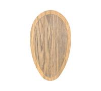 Scudo di legno per trofeo daino. Pannello. Corna. Caccia. 38x21,5cm 030203