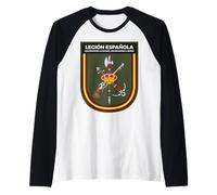 Scudo Emblema Legione Spagnola Esercito Spagnolo Maglia con Maniche Raglan