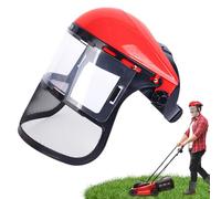 Scudo facciale, viso trasparente | Scudo di sicurezza del viso - Cappello protettivo leggero trasparente resistente alle nebbie per la progettazione del paesaggio di falciatura