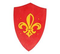 Scudo in legno per bambini FAUNA ANJOU - rosso, 36 × 25 cm