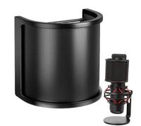 Scudo Isolante per Microfono, Filtro Metallico Per Microfono, Copertura Antirumore Doppio Strato Con Scudo Protettivo Per Registrazione Live Streaming Podcast Studio Musicale Karaoke