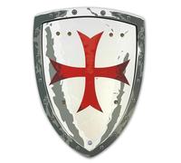 Scudo Medievale Giocattolo Per Bambini - Cavaliere Di Malta, 3-8 Anni | Scudo In Gommapiuma Con Croce Maltese Rossa | Costume Da Cavaliere, Giochi Di Ruolo & Avventure Medievali