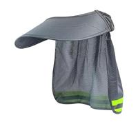 Scudo per collo a tesa intera | Accessori per casco protettivo con striscia riflettente, accessorio di sicurezza per lavori di cantiere, giardinaggio