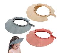 Scudo per il lavaggio dei capelli del bambino, 3 pezzi Cuffia per doccia per bambini Visiera per il lavaggio dei capelli regolabile per bambini Visiera da bagno in plastica leggera e facile da pulire
