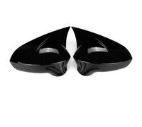 Scudo protettivo Nero Lucido/Sguardo Retrovisore Ala Specchio Coperture Tappi Per Seat Per Leon MK2 1P Per Ibiza MK4 6J 2008-2017(Glossy Black)
