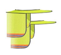 Scudo Solare Cappello di Soccorso - 2pcs Full Embrim Mesh, Visiera di sicurezza riflettente | Obelle Collo ad Alta Visibilità, Protezione del Sole Traspirante, Accessorio Cascata Durevole,