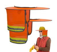 Scudo Solare Cappello di Soccorso - 2pcs Full Embrim Mesh, Visiera di sicurezza riflettente | Obelle Collo ad Alta Visibilità, Protezione del Sole Traspirante, Accessorio Cascata Durevole,